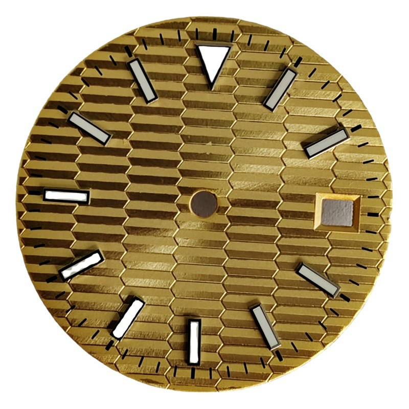 Циферблат часов 28,5 мм синий светящийся циферблат подходит для буквального движения 8215 ETA2824 2836