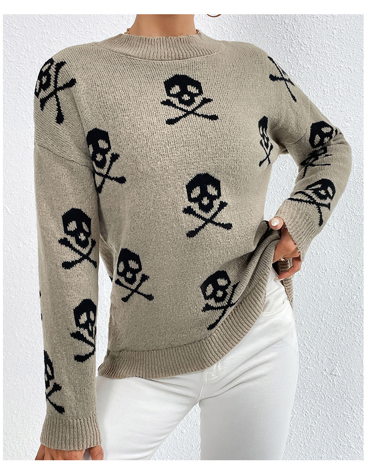 Women's Sweater Long Sleeve Sweaters & Cardigans Jacquard Casual Geometric display picture 4