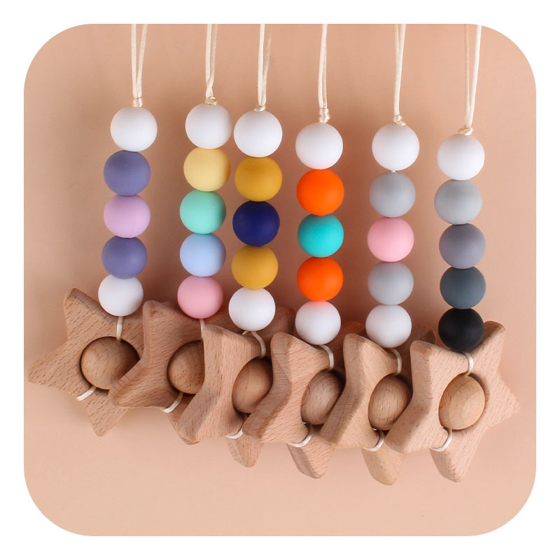 Creativo DIY nuevo Haya estrella de cinco puntas juguete colgante contraste color silicona estrella llavero colgante bolsa colgante