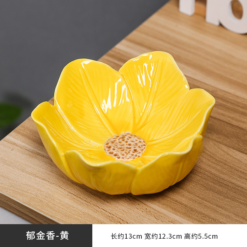 Yellow storage system, flowered