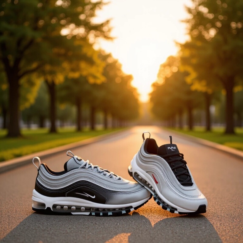 Nike Putian Pure Original Air Max 97 Retro Non-Slip Wear-Resistant Air Cushion Low-Top Unisex Casual Running Shoes Nike Putian Pure Original Air Max 97 Retro Non-Slip Wear-Resistant Air Cushion Low-Top Unisex Casual Running Shoes