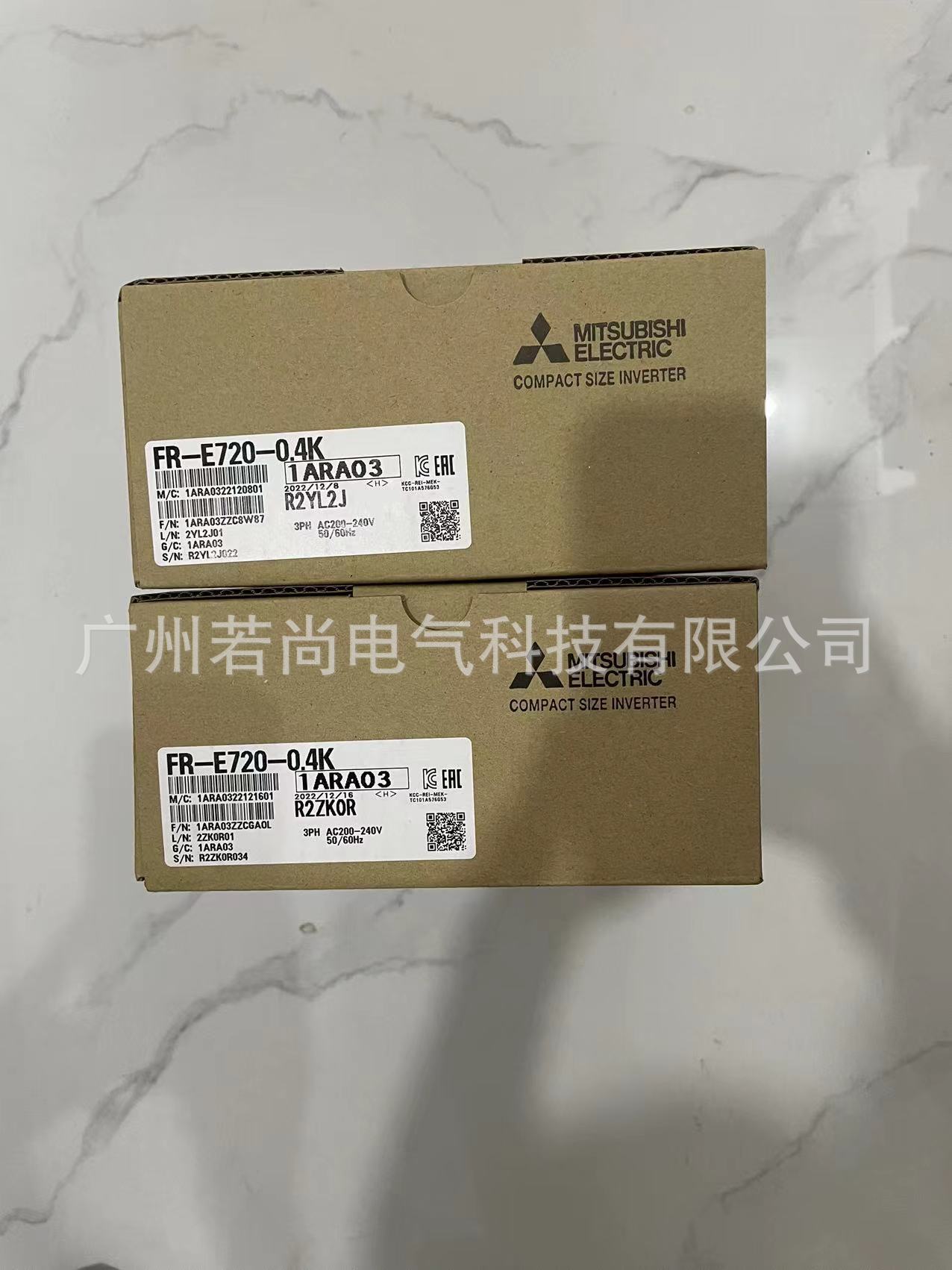 变频器FR-D720-0.4K D系列简易型三相220V/0.4KW 全新原装 含邮