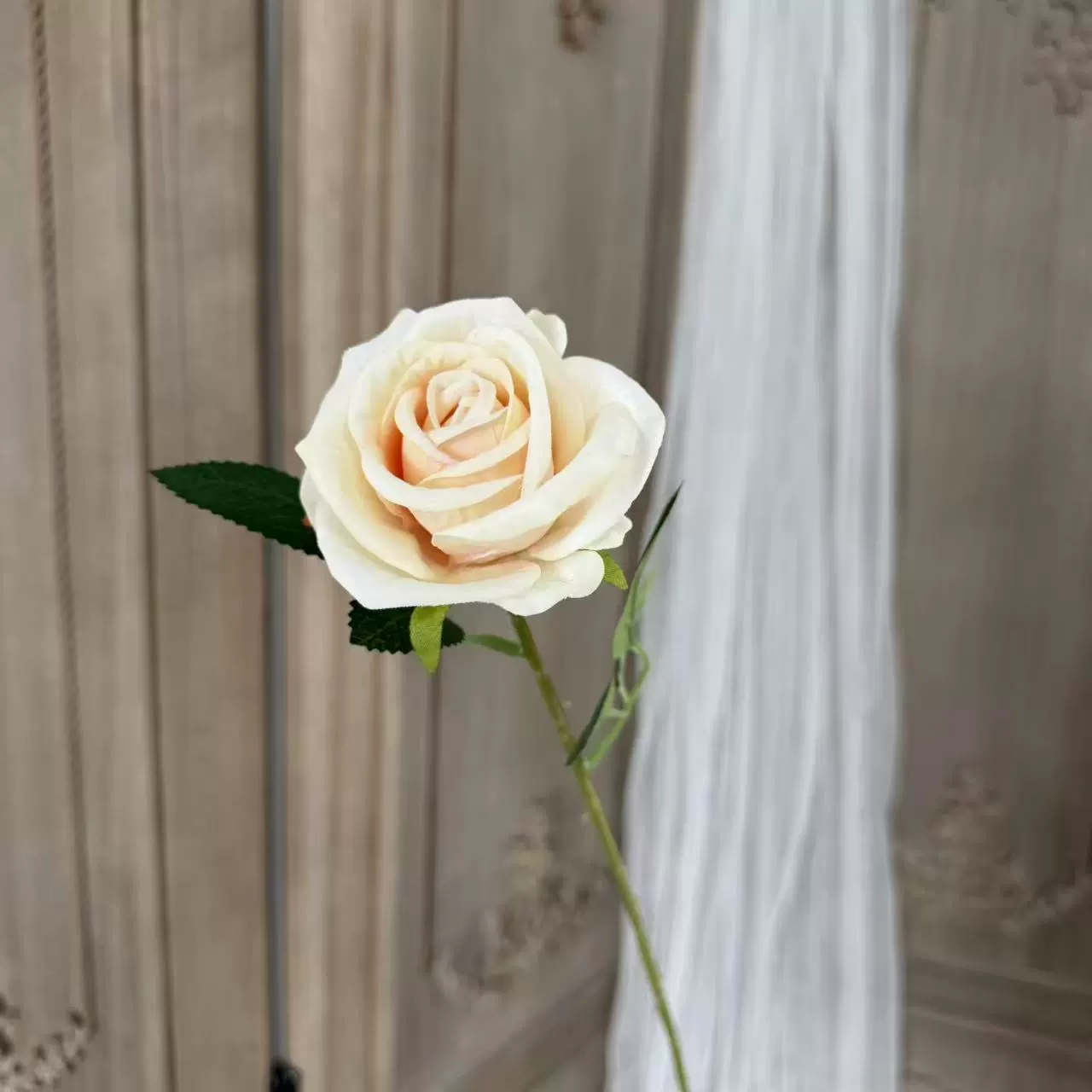 Single flannel simulated rose mall window rose waterfall outdoor layout flower wall flower arrangement home decoration flower