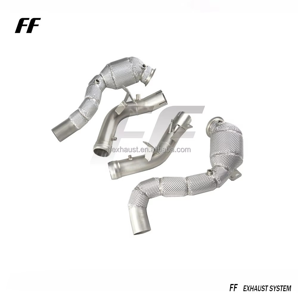 Suitable for Mercedes-Benz W213 E63 GT63 AMG M178 4.0T downpipe exhaust heat shield downpipe