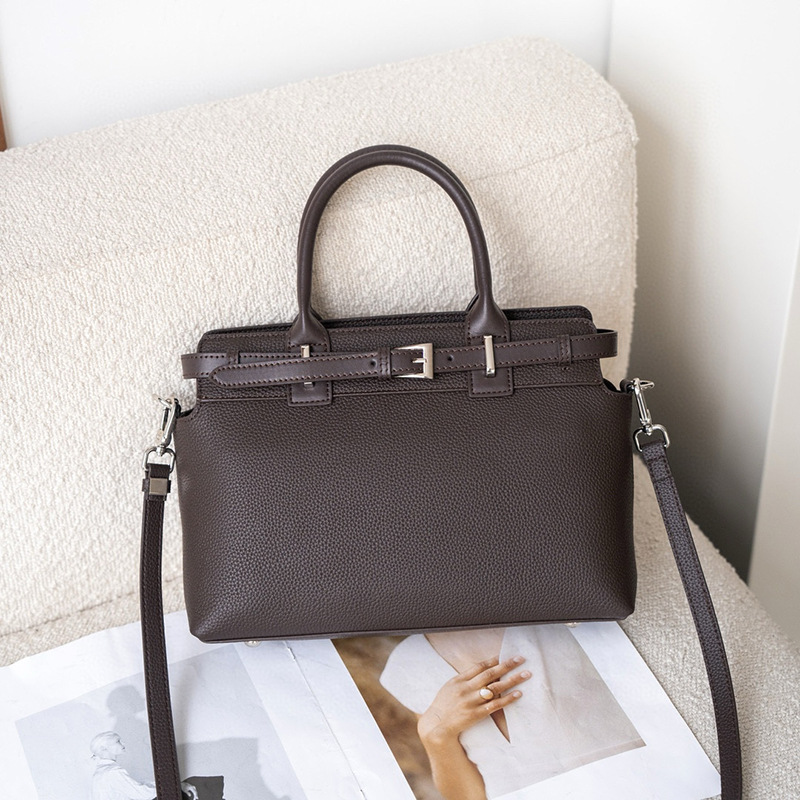 2026 New Top Grain Cowhide Tote Bag For Women Luxury Shoulder Handbag Large Capacity Genuine Leather Commuter Bag - Thumbnail 8