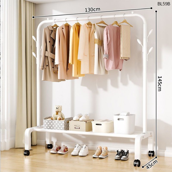 1.25m - 흰색 후크 + 보관망