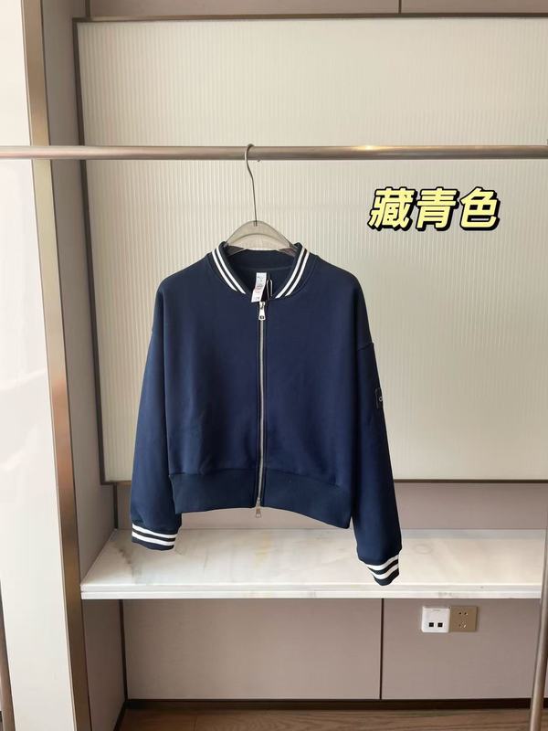 alo 25秋季新款撞色螺纹修饰设计修身显瘦减龄休闲棒球服夹克|undefined