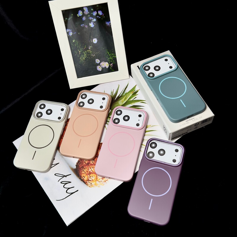 苹果17promax磁吸手机壳 iPhone16肤感磨砂15/14纯色13防摔保护套|undefined