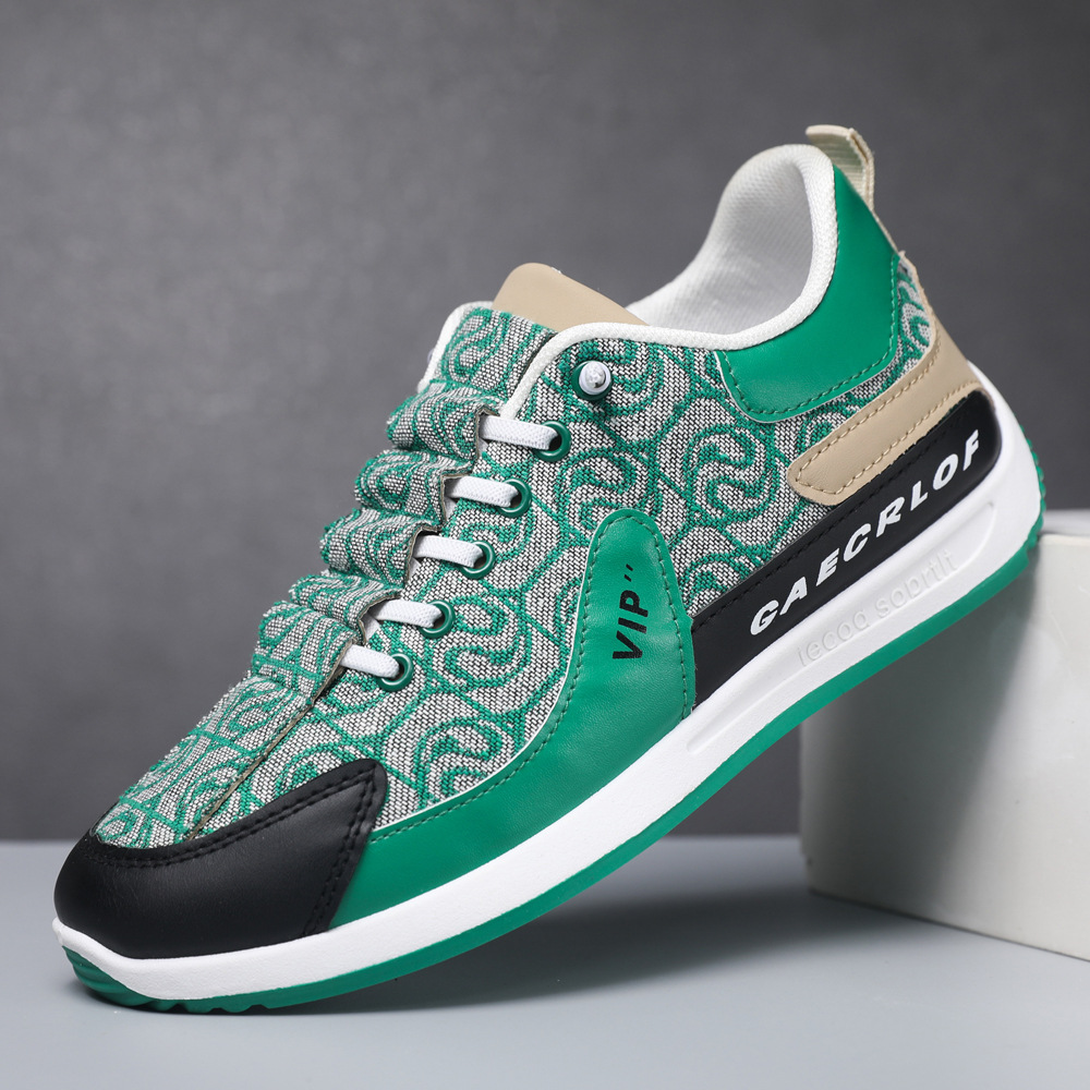 Zapatos de hombre 2025 otoño nuevo estilo transpirable hombre cómodo ocio tendencia deportiva de suela gruesa zapatos de papá perezoso tendencia para hombre