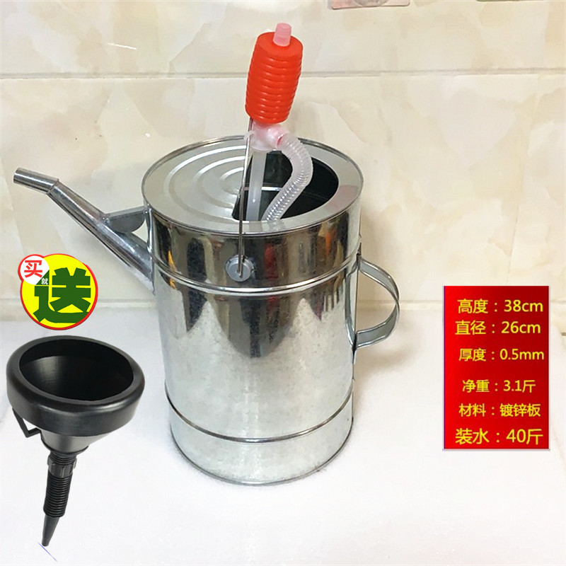 오일 펌핑 깔때기가있는 20 리터 길이의 노즐