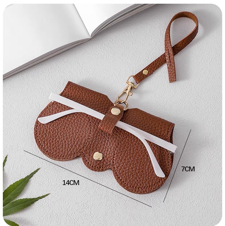 Bolsa de almacenamiento de gafas portátil para gafas de sol para mujer, funda protectora, estuche para gafas de tinta, estuche para gafas de miopía anticompresión, estuche para ojos