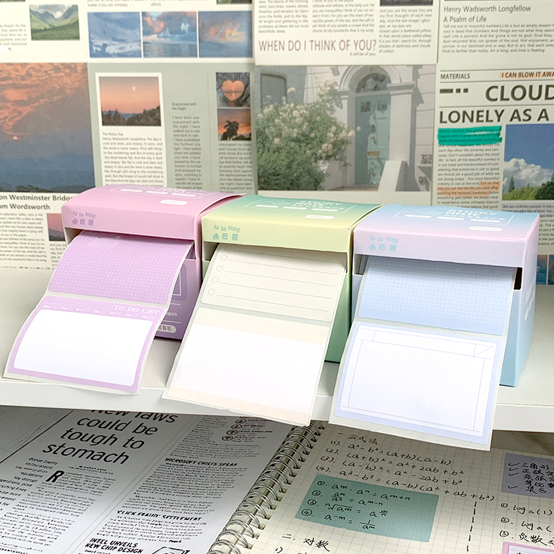 Detachable high quality note, sticker for students, gradient -> Отсоединяемая высококачественная записка, наклейка для учащихся, градиент