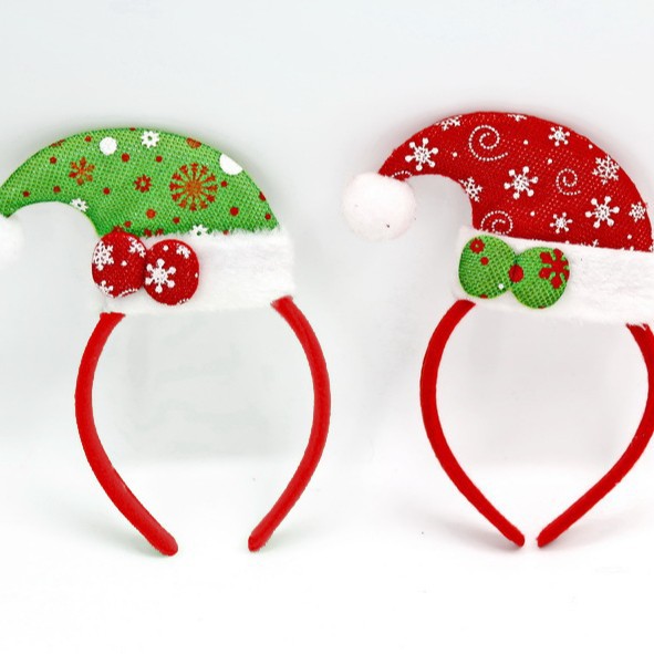Decoraciones navideñas cabeza de Navidad hebilla accesorios de fiesta regalos para niños suministros de Navidad diadema fábrica al por mayor