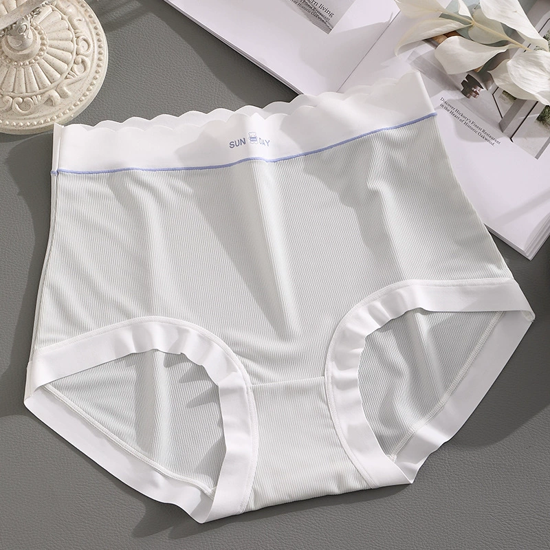 Женские шелковые нижнее белье/очевидно: underwear high-waist trousers? Перевод: Женские шелковые брюки с высокой талией, дышащий хлопковый пояс, антибактериальные, плюс сайз