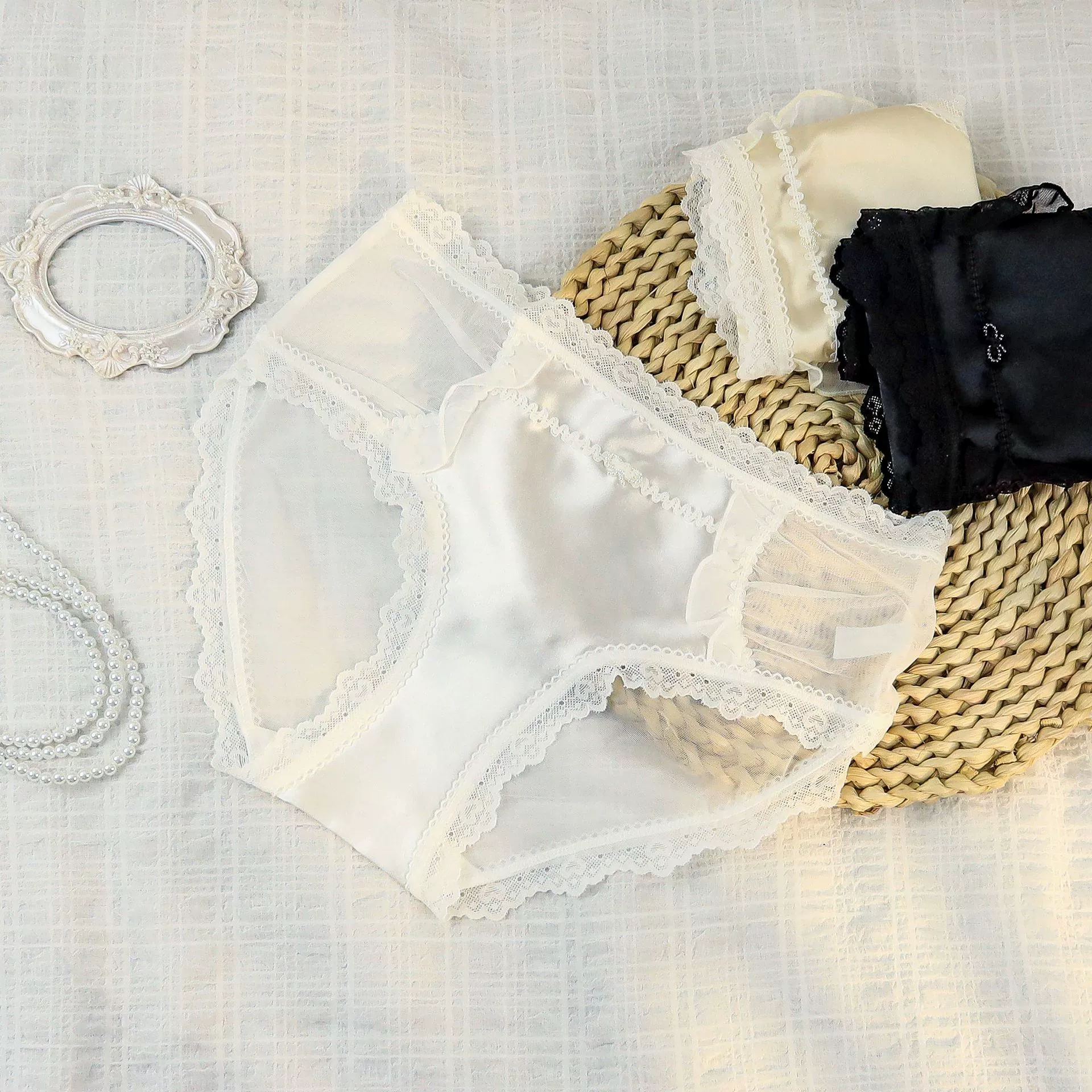 Lace pants, thin breathable quick dry trousers, mid rise