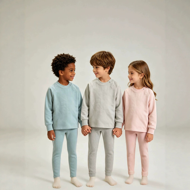 2026 Autumn Children's Sports Jogging Set Boys and Girls Lounge Wear Casual Loose Sweatshirt and Leggings