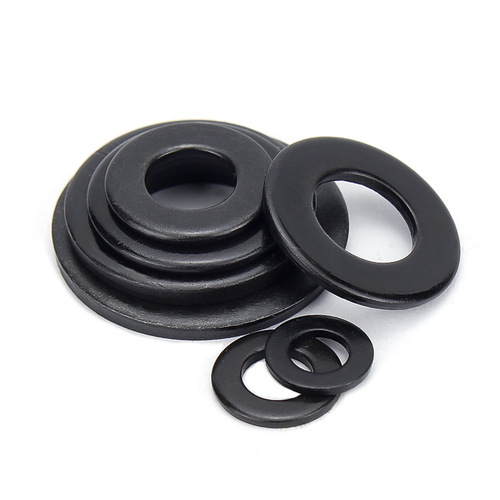 Black 304 stainless steel flat washer M1.6-M20 enlarged gasket Washer screw washer