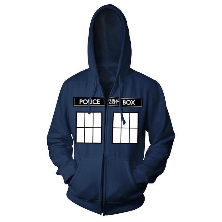 Foreign TraDe New Doctor Who Doctor Who 3D Digital PrinteD HooDeD Sweatshirt Jacket cosplay Peripherals