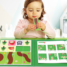 小红帽与灰太狼儿童逻辑思维早教益智玩具3-6岁磁性闯关拼图游戏