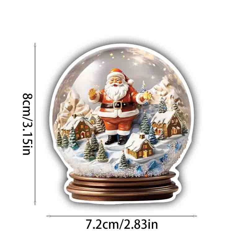 국경을 넘나드는 새로운 산타클로스 트리 축복 크리스마스 휴일 자동차 오토바이 짐 방수 비닐 스티커