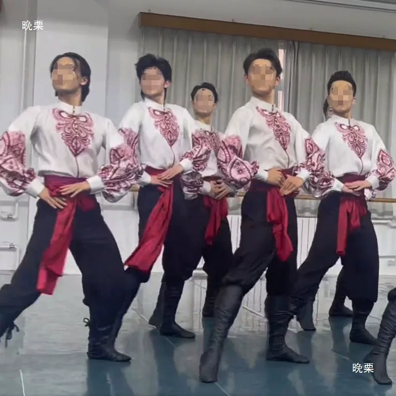 Уйгурская мужская одежда Xinjiang Dance Clothing Art Exam Custo