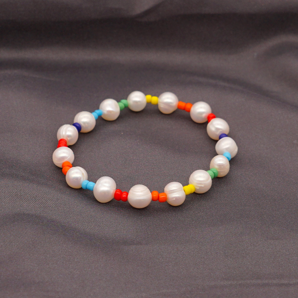 Simple Bohemian Style Baroque Natural Freshwater Pearl Bracelet display picture 9