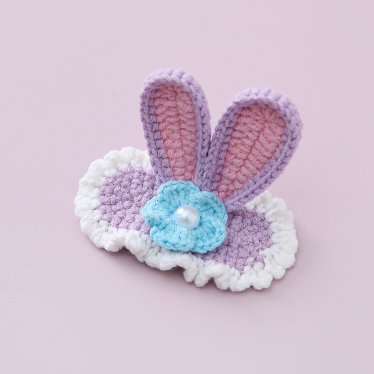 Crochet Flower Clip