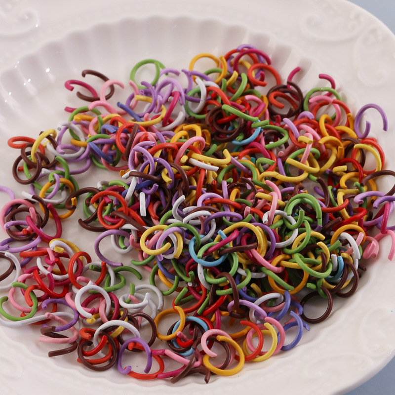 1.0*10mm paint color open ring single ring closed ring diy connection key chain C ring diy jewelry accessories 1.0*10mm paint color open ring single ring closed ring diy connection key chain C ring diy jewelry accessories