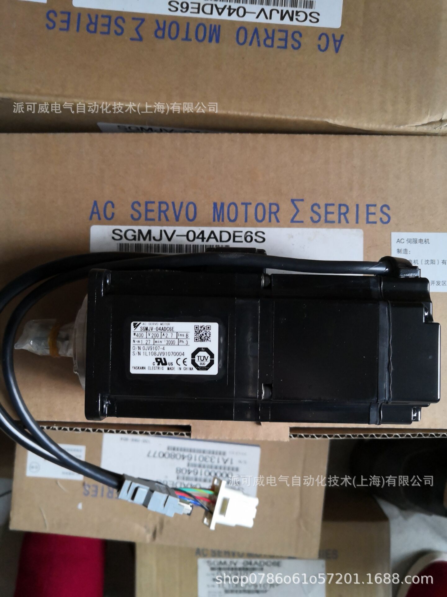 SGDV-2R8A11A002000+SGMJV-04ADC6E/6S   安川伺服400W  现货供应