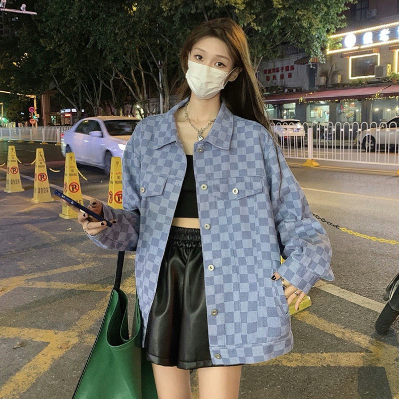 Denim spring demi-season jacket