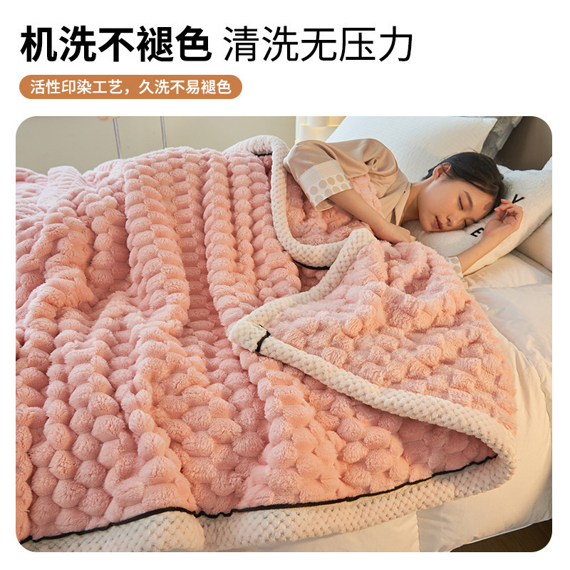 Gran por mayor mantas de invierno leche de coral siesta mantas gruesas mantas de almuerzo para bebés y niños dormitorios de estudiantes