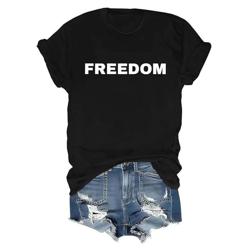2025年新作 欧米向け輸出 レディーストップス インターネット越境EC アマゾン 国旗プリント コットンTシャツ|undefined
