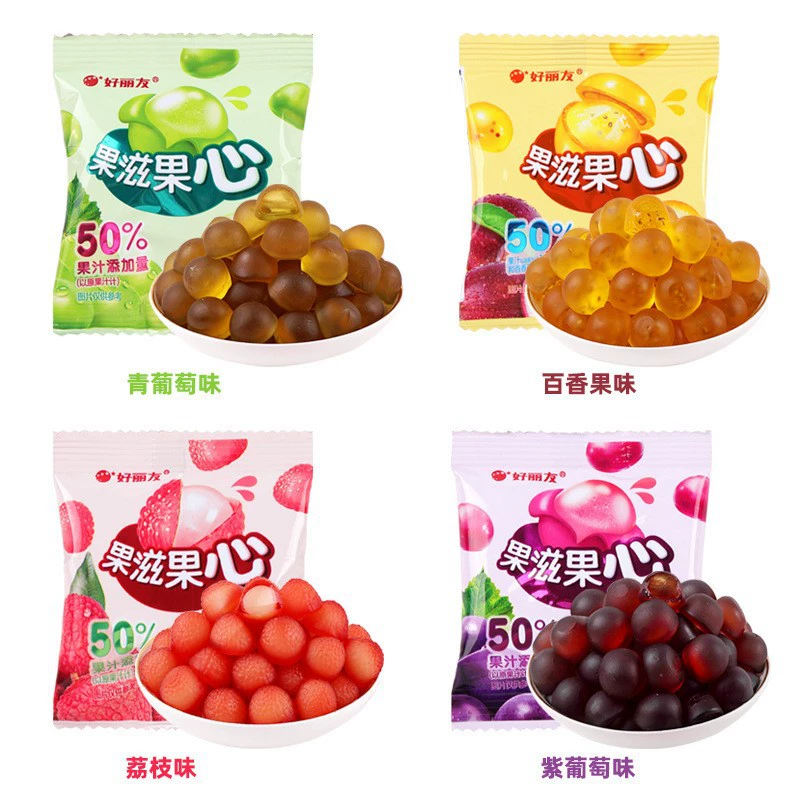 Good Liyou Фрукты сердце очищенная конфетка желейная конфета Burning BerryJuice желейные конфеты оптом интернет-знаменитость детские закуски желейные конфеты