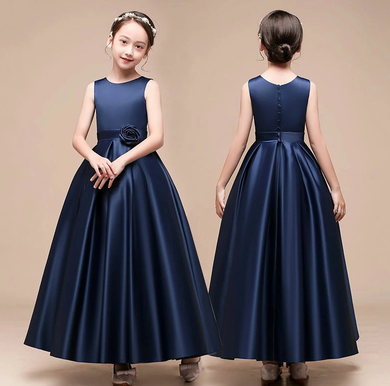 Robe de princesse élégante pour fille pour spectacles de piano_voghion.com
