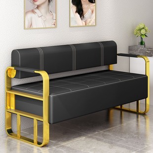 J8 Chair Sofa Barber Shop Hair Salon Waiting Chair Long Guest Internet Celebrity Sofa Waiting Hair Salon Rest G3