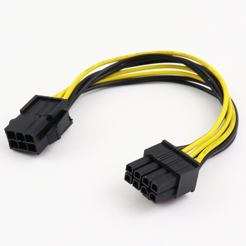 Graphics card 6pin adapter cable 8pin to 6pin adapter cable desktop computer graphics card power supply cable extension cable