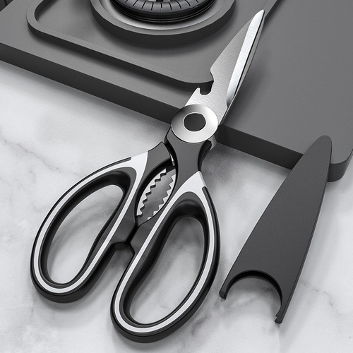 Kitchen scissors multifunctional stainless steel powerful chicken bone scissors food supplement barbecue duck fish bone scissors panda scissors