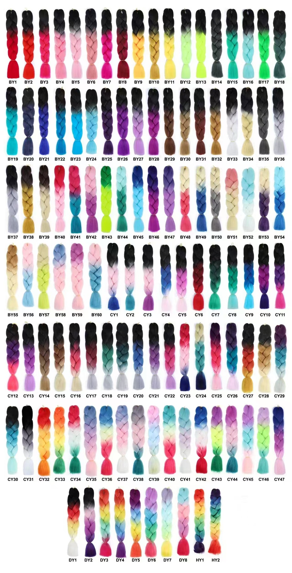 Peluca de Trenzas Africanas 100g de Seda Nacional Personalizable para Extensiones de Cabello image 46