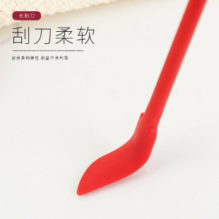 New Silicone Mini Tip Scraper Extended Cosmetic Bottle Scraper Jam Cream Spatula Double-Headed Spoon Cake Knife