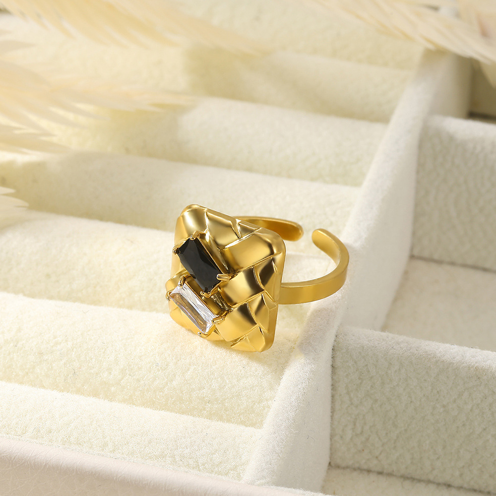 10g Weight 0.03µm-0.05µm Gold Plating Thickness PVD Coated Gold Plating Process Real Gold Plated Plating Material Artificial Diamond Inlay Material Open Rings Classification 1 Piece Quantity Casual, Daily Occasion 304 Stainless Steel Material Geometric Pattern All Seasons Season Unisex Gender IG Style, Elegant, Retro, Classic Style Style Waterproof Non Tarnish, Plating Craft PVD Coated Real Gold Plated Geometric 304 Stainless Steel IG Style Elegant Retro Waterproof Non Tarnish Open Rings 20
