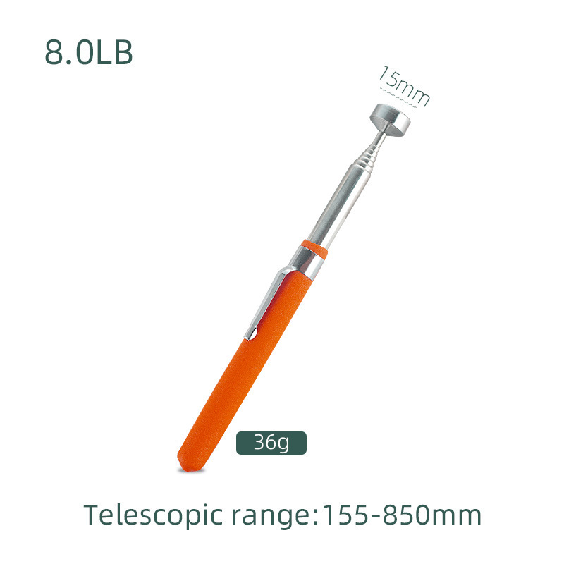 Recogida magnética de dimensión profunda Varilla de imán magnético Varilla de extensión telescópica Herramienta de reparación de automóviles Espejo cuadrado Espejo redondo Cabeza de linterna