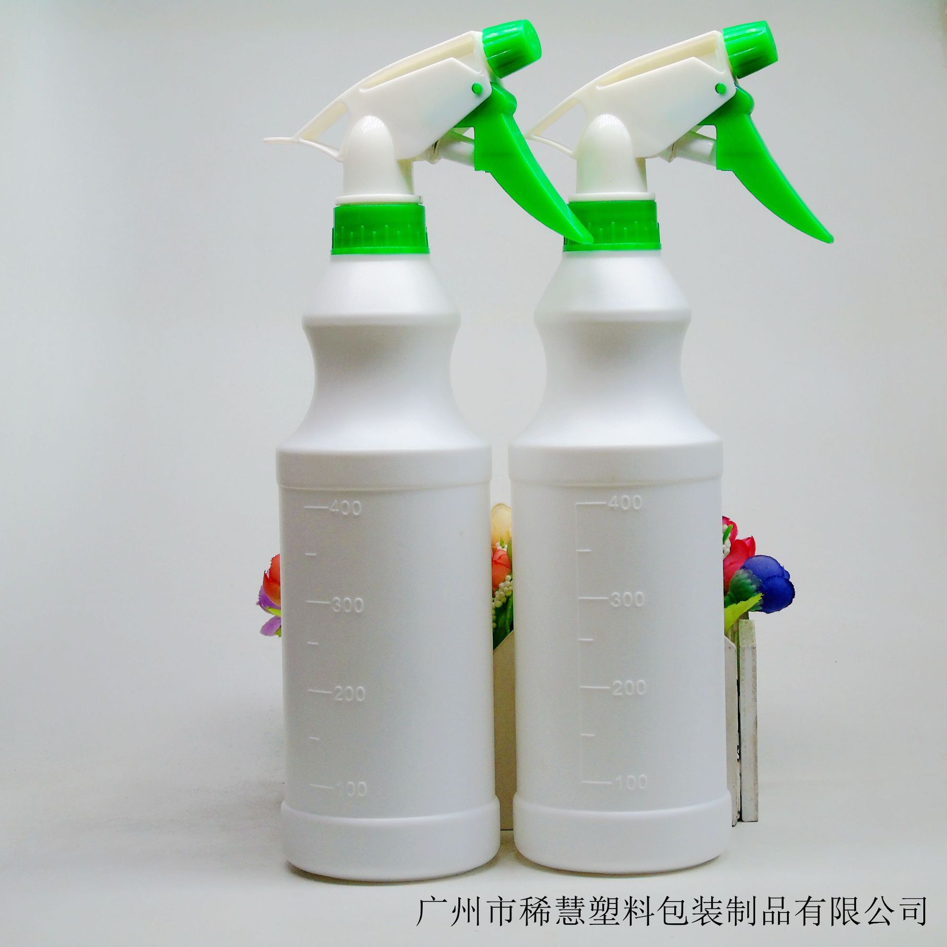 供应HDPE500ml 葫芦形手扣试喷枪瓶 汽车清洁剂瓶 日用油烟净瓶
