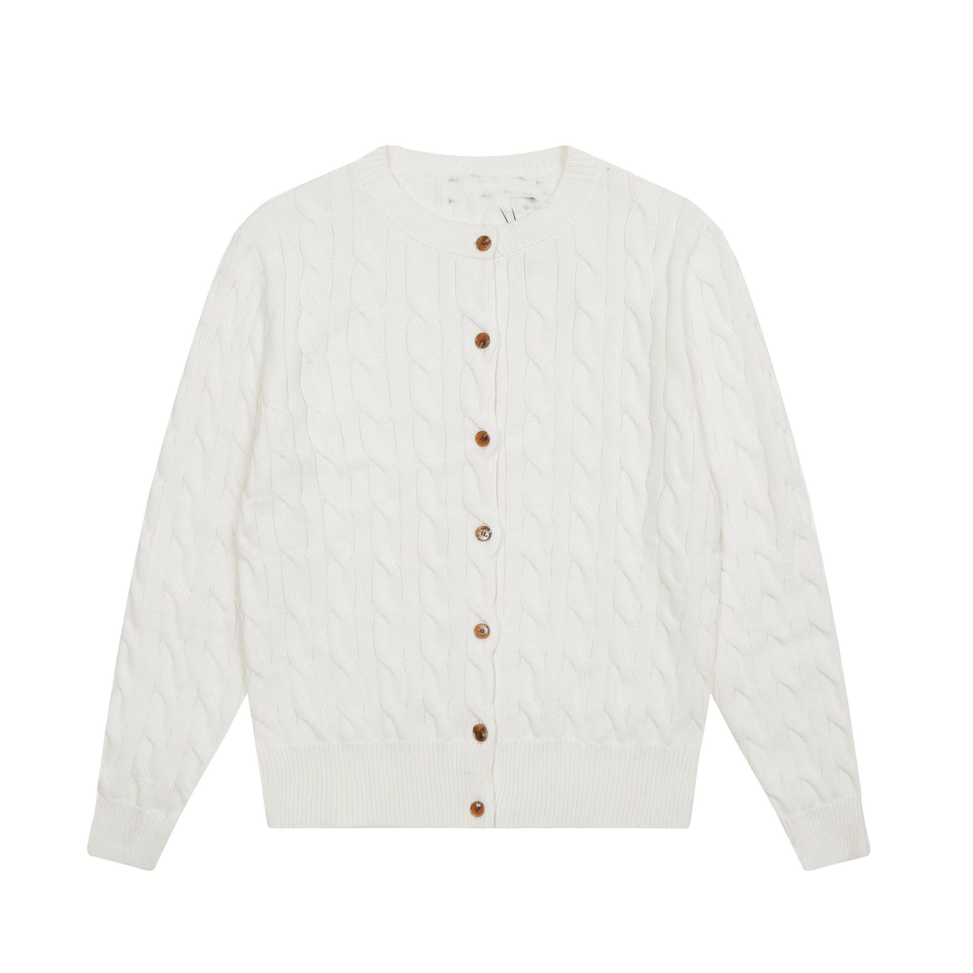 006 LF ホーム秋冬 DS ツイスト刺繍スリムニットセーター優しいレトロレディースカーディガンジャケット