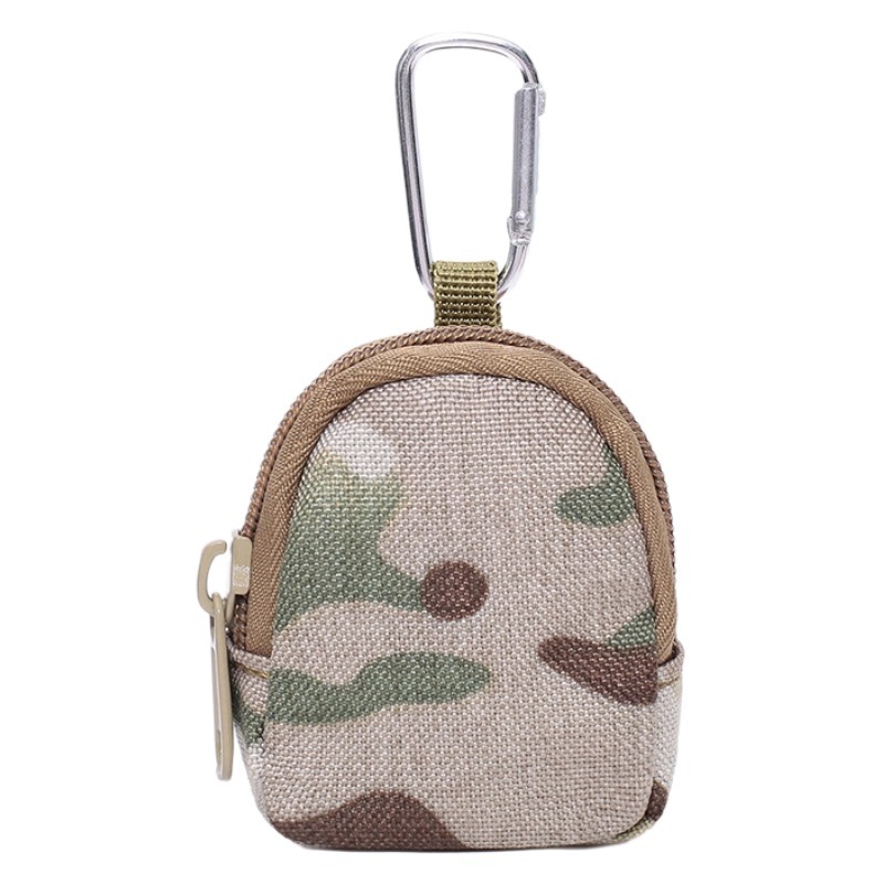 Monedero a juego diario de Amazon Cartera pequeña de almacenamiento de poliéster resistente al desgaste Disco en U Monedero para auriculares Mini bolsa