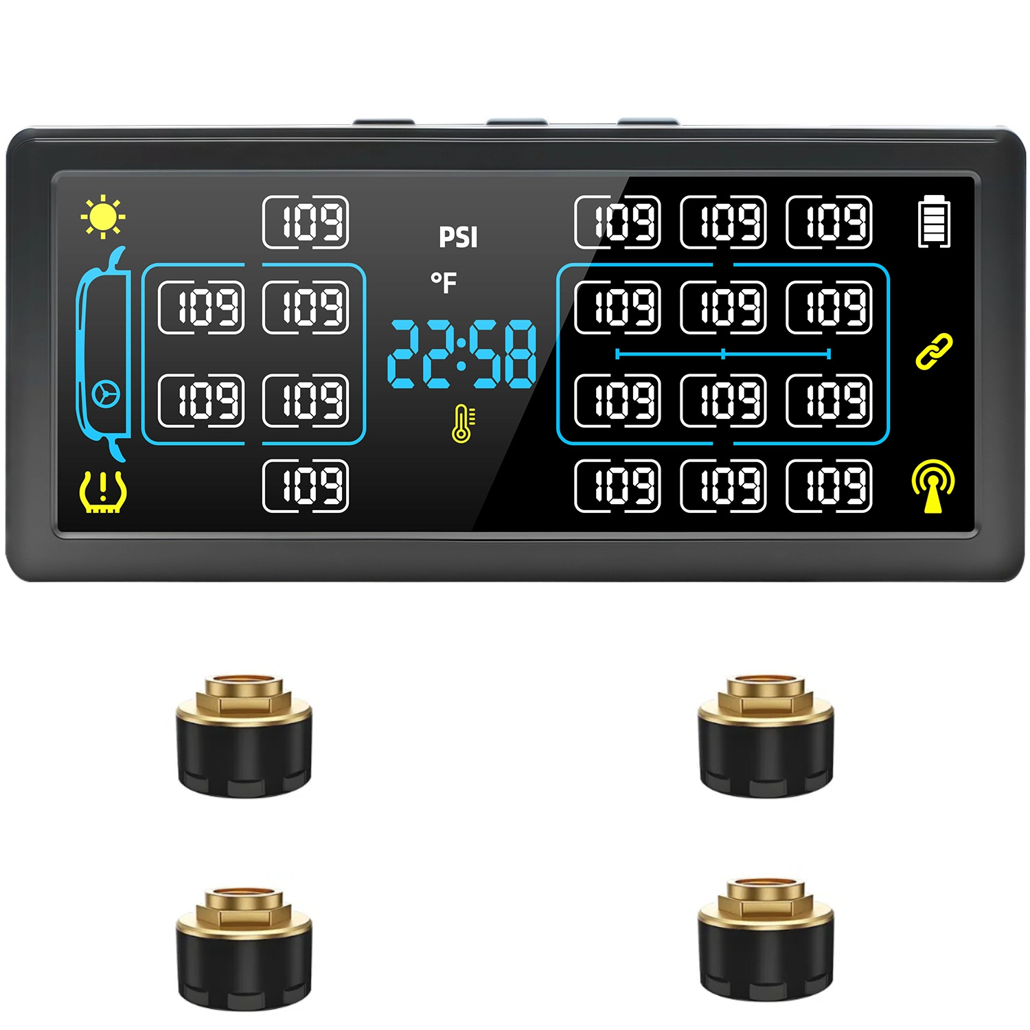T19 4-Wheel to 18-Wheel Optional Truck, Passenger Car, Trailer, Rv Trailer, Bus, Large Truck Monitoring System