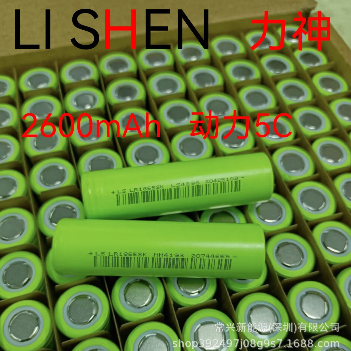 力神LR1865SK 2600mAh动力5C锂电池 电动车电池 扫地机 角磨机