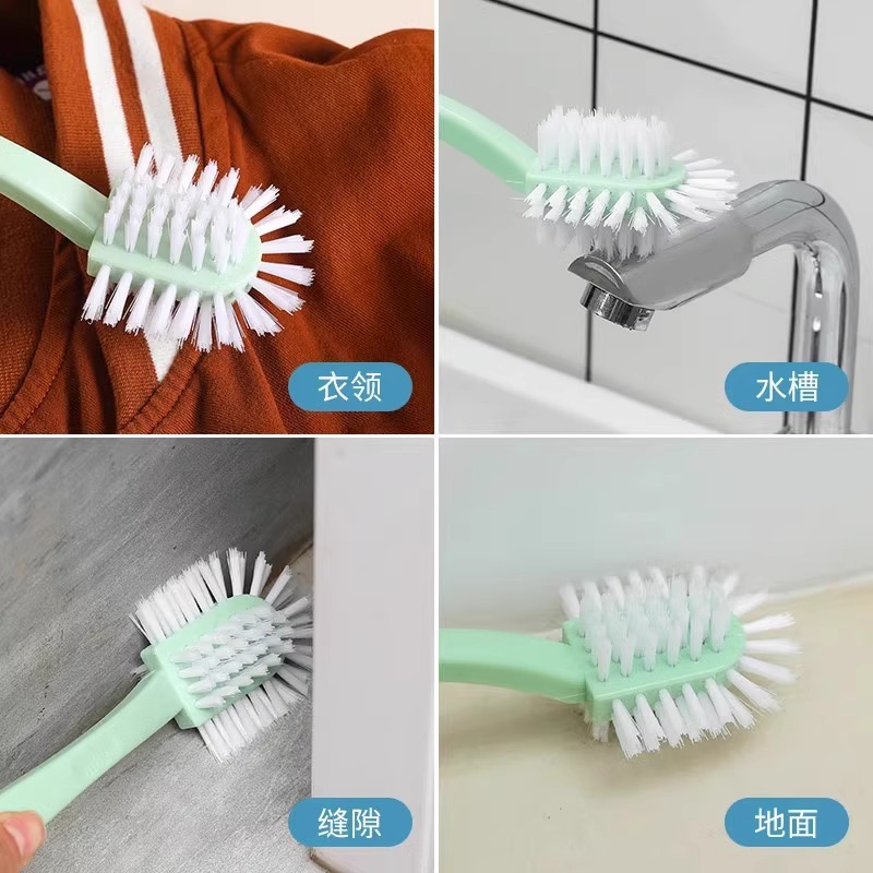 Shoe Brush, Soft-Bristled Laundry Brush, Household Brush for Shoes, Clothes and Shoes, Five-Sided Shoe Washing Brush, Multi-Functional Shoe Cleaning Brush