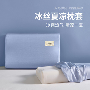 Ice Silk Latex Pillowcases, a Pair of 4060 Summer Kidsren's Memory Pillowcases 30×50 Single Cooling Pillowcases