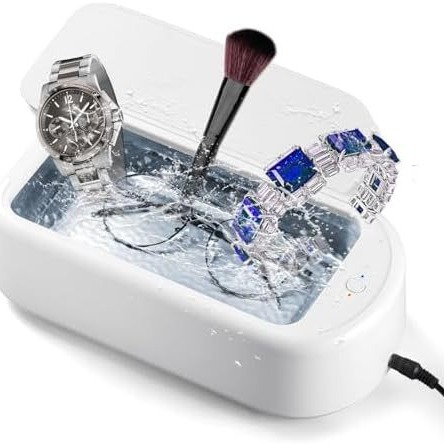Cross-border Amazon Ultrasonic Cleaner Glasses Cleaner Household Denture Beauty Contact Lens Jewelry Automatic Cleaner
