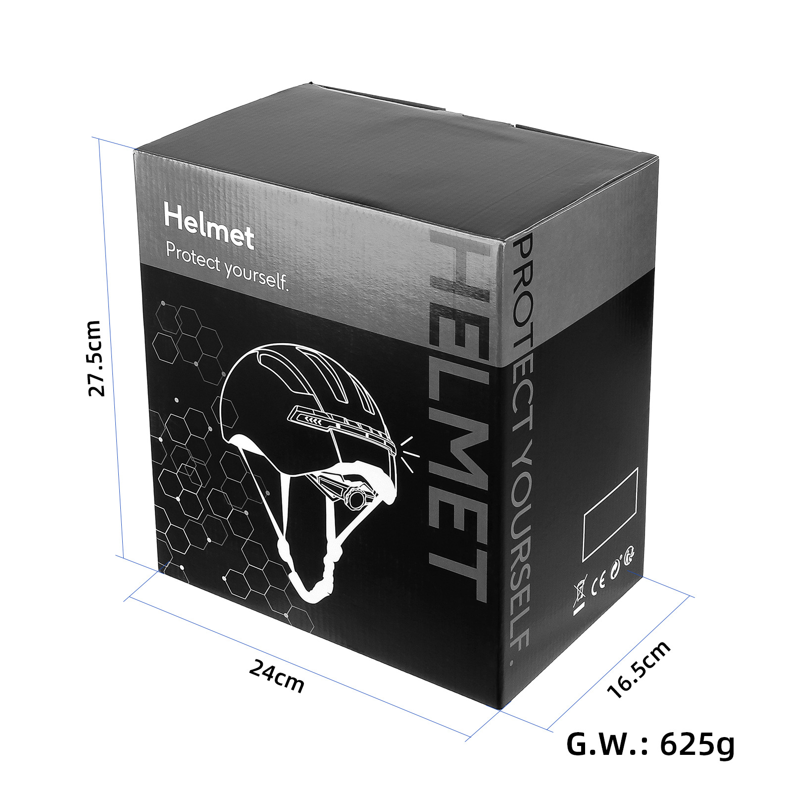 Dirección izquierda y derecha casco de control remoto con cabeza de luz equipo de protección scooter bicicleta coche eléctrico casco de seguridad casco